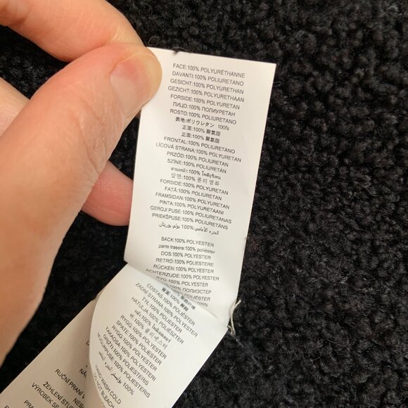 Women's Michael Kors Faux Leather Shearling Moto Jacket Black Size S - Picture 5 of 15